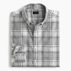 J. Crew NWT Button Down Shirt XL Heather Poplin